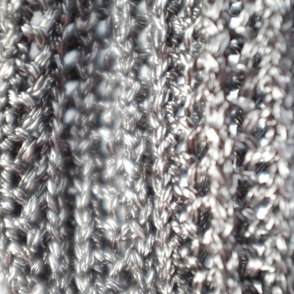COPY - i Jeans by Buffalo Crocheted Loose Knit Sweater Black Silver metallic si… - Picture 6 of 10
